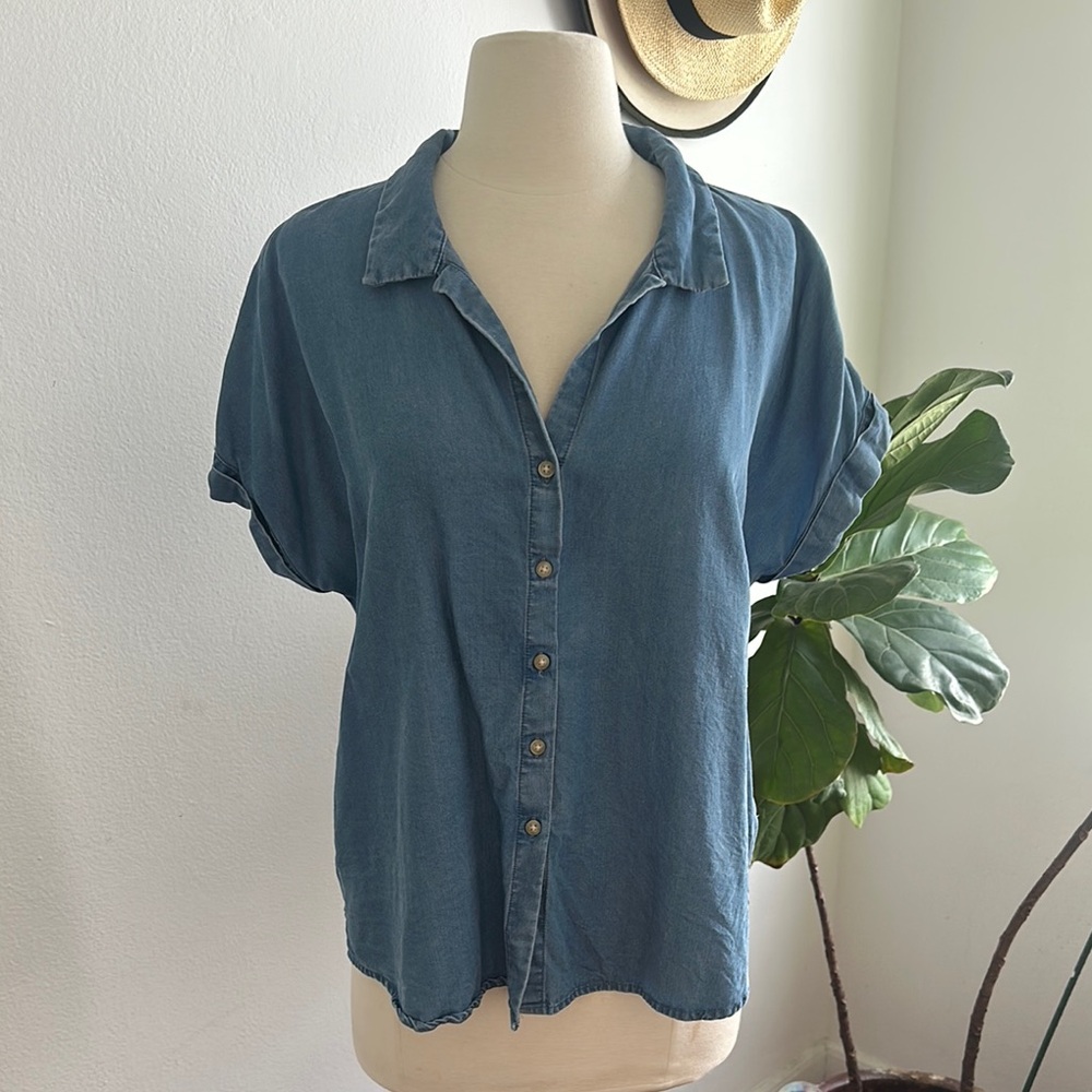 Lucky Brand denim Button Down Shirt
